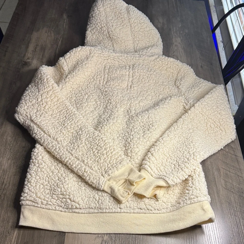 Tipsy Inc. Cream I Love My Teddy Zip Up Hoodie